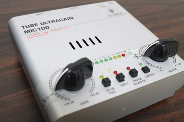 BEHRINGER(ベリンガー) MIC100 TUBE ULTRAGAINでDTM初心者もマイクプリ体験を！